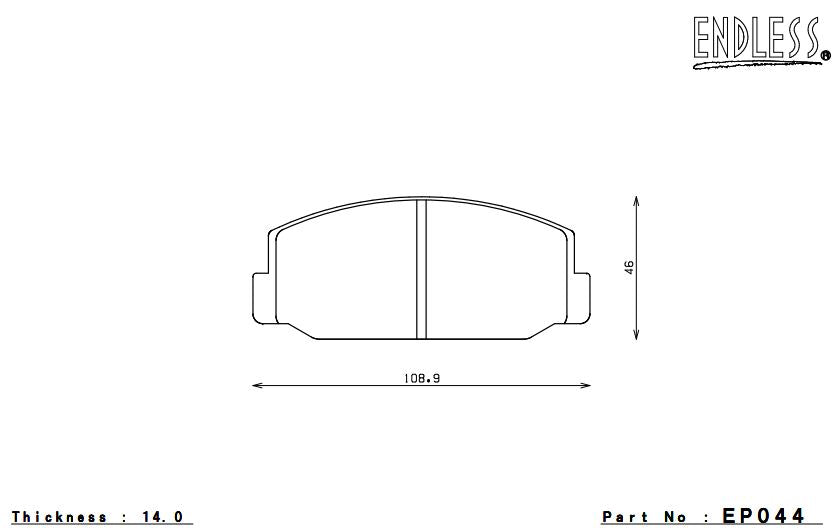 ENDLESS EP044SSY Brake pads Photo-0 