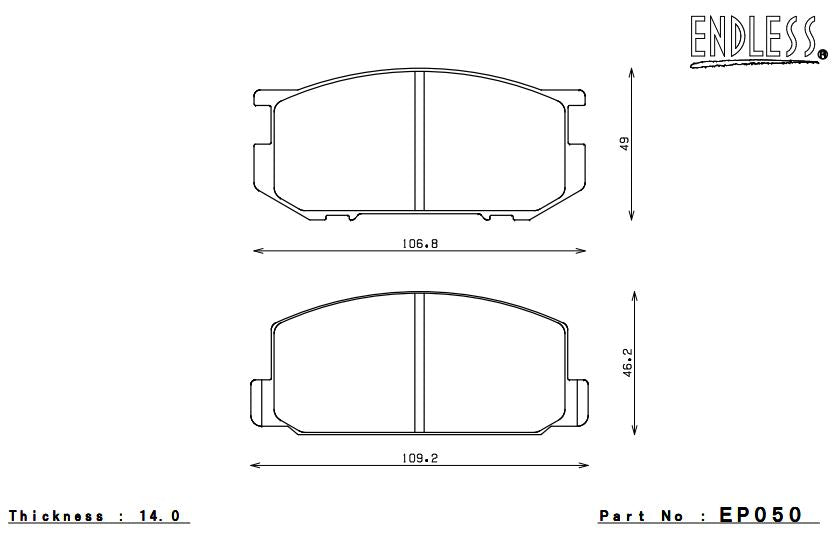 ENDLESS EP050SSY Brake pads Photo-0 