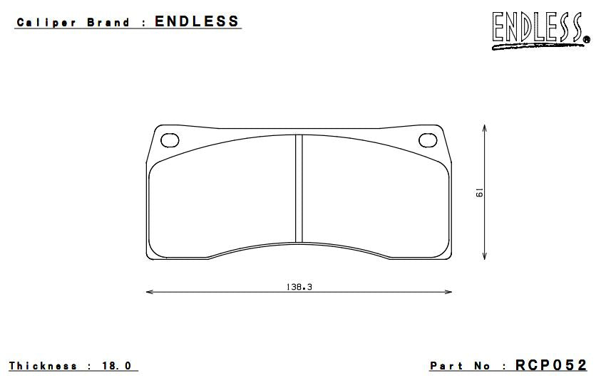 ENDLESS EP052CCRg Brake pads Photo-0 