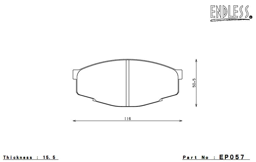 ENDLESS EP057SSY Brake pads Photo-0 