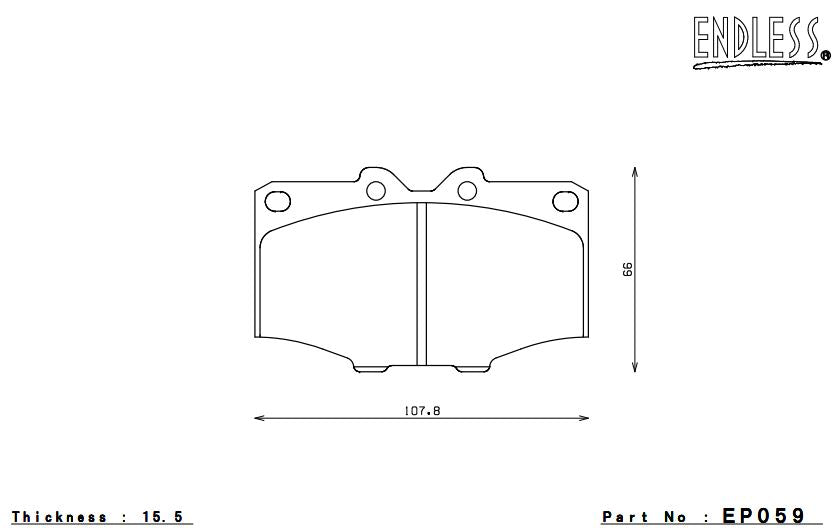 ENDLESS EP059CCRg Brake pads Photo-0 
