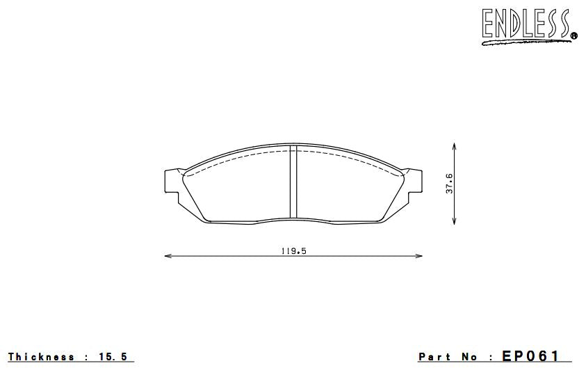 ENDLESS EP061SSY Brake pads Photo-0 