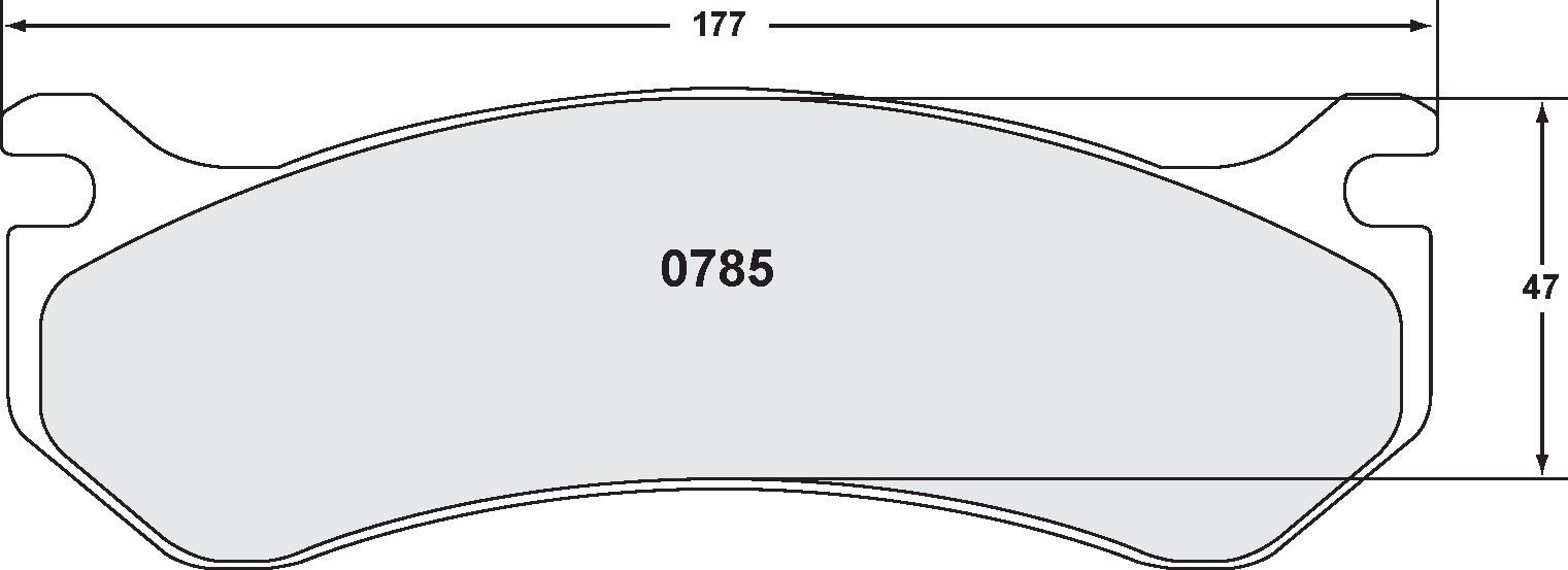 PFC 0785.20 Brake pads Z-RATED CARBON METALLIC rear HUMMER H2 (03-08) Photo-0 