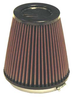 K&N RP-5101 UNIVERSAL Air Filter - CARBON Fiber Top4-1/2"FLG, 5-7/8"B, 4"T, 6"H Photo-0 