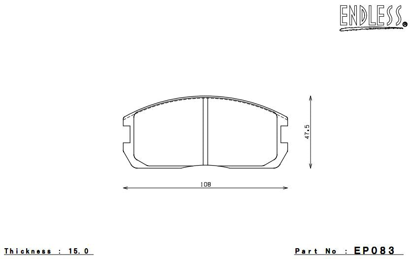 ENDLESS EP083SSY Brake pads Photo-0 