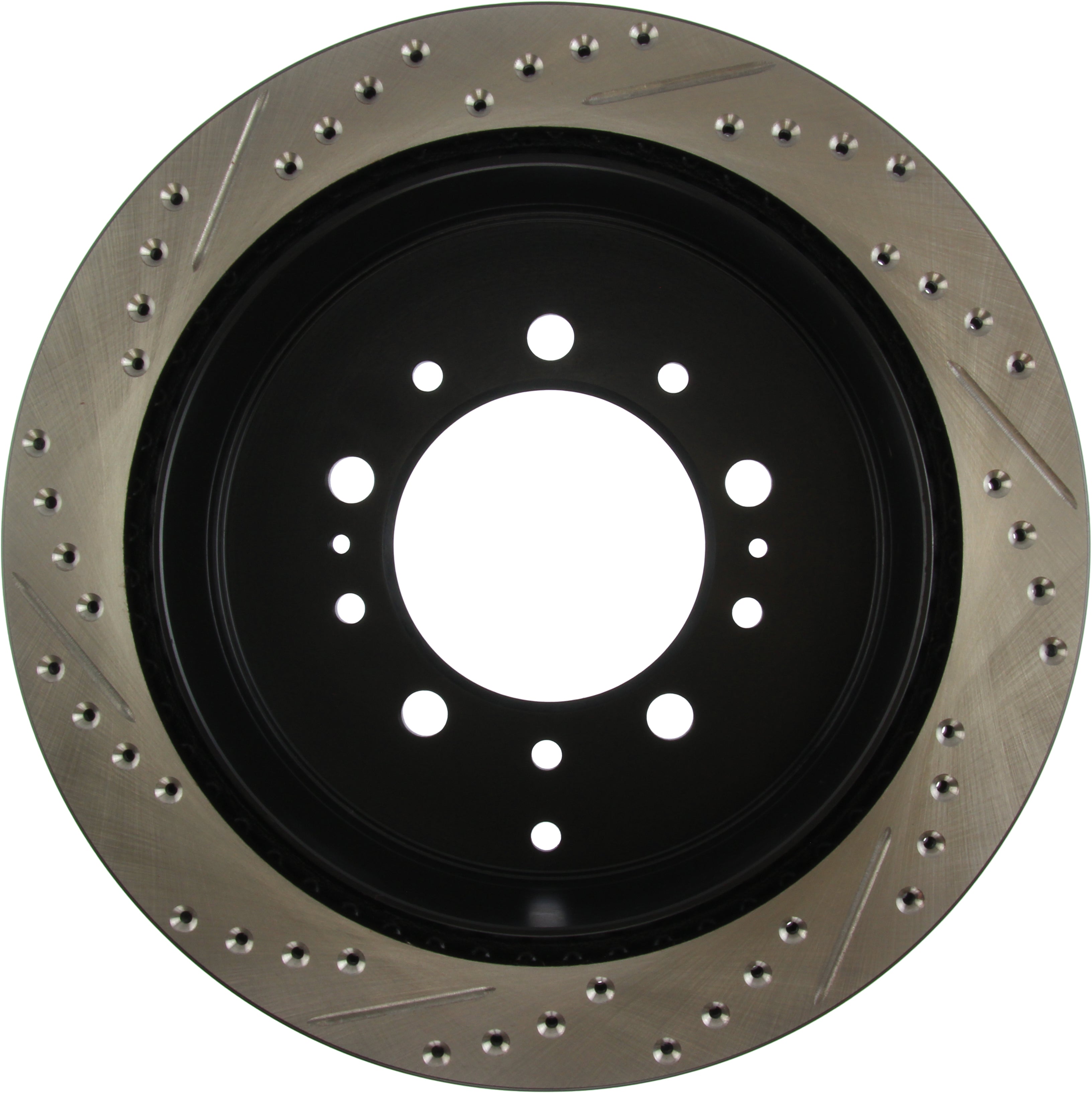 STOPTECH 127.44157R Rear Sport Drilled & Slotted Rotor Right LEXUS/TOYOTA Land Cruiser/LX570/Sequoia/Tundra 2007-2019 Photo-1 