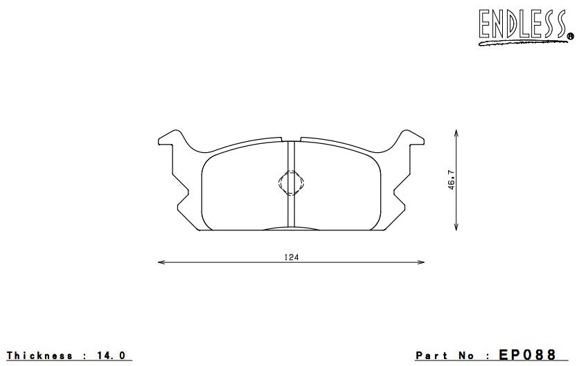 ENDLESS EP088SSY Brake pads Photo-0 