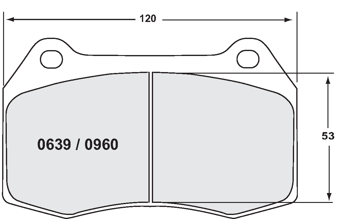 PFC 0960.11.14.44 Brake pads RACE 11 CMPD 17MM front MINI COOPER Brembo R55, R56, R57 & R59 Photo-0 