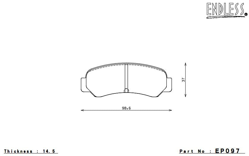 ENDLESS EP097MA45B Brake pads Photo-0 