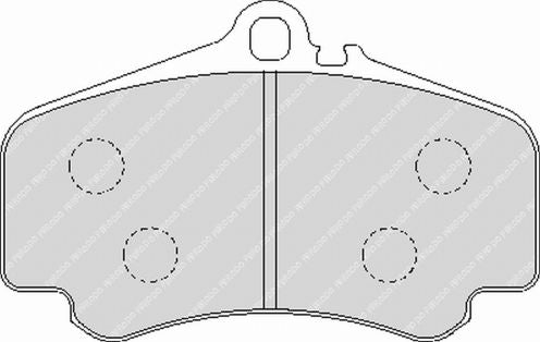 FERODO FRP3050H Front Brake Pads DS2500 for PORSCHE 911 Carrera GTS / Carrera 4S / Carrera S (997) Photo-0 