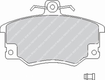 FERODO FCP1370R Front Brake Pads DS3000 for PEUGEOT 306 / 206 Photo-0 