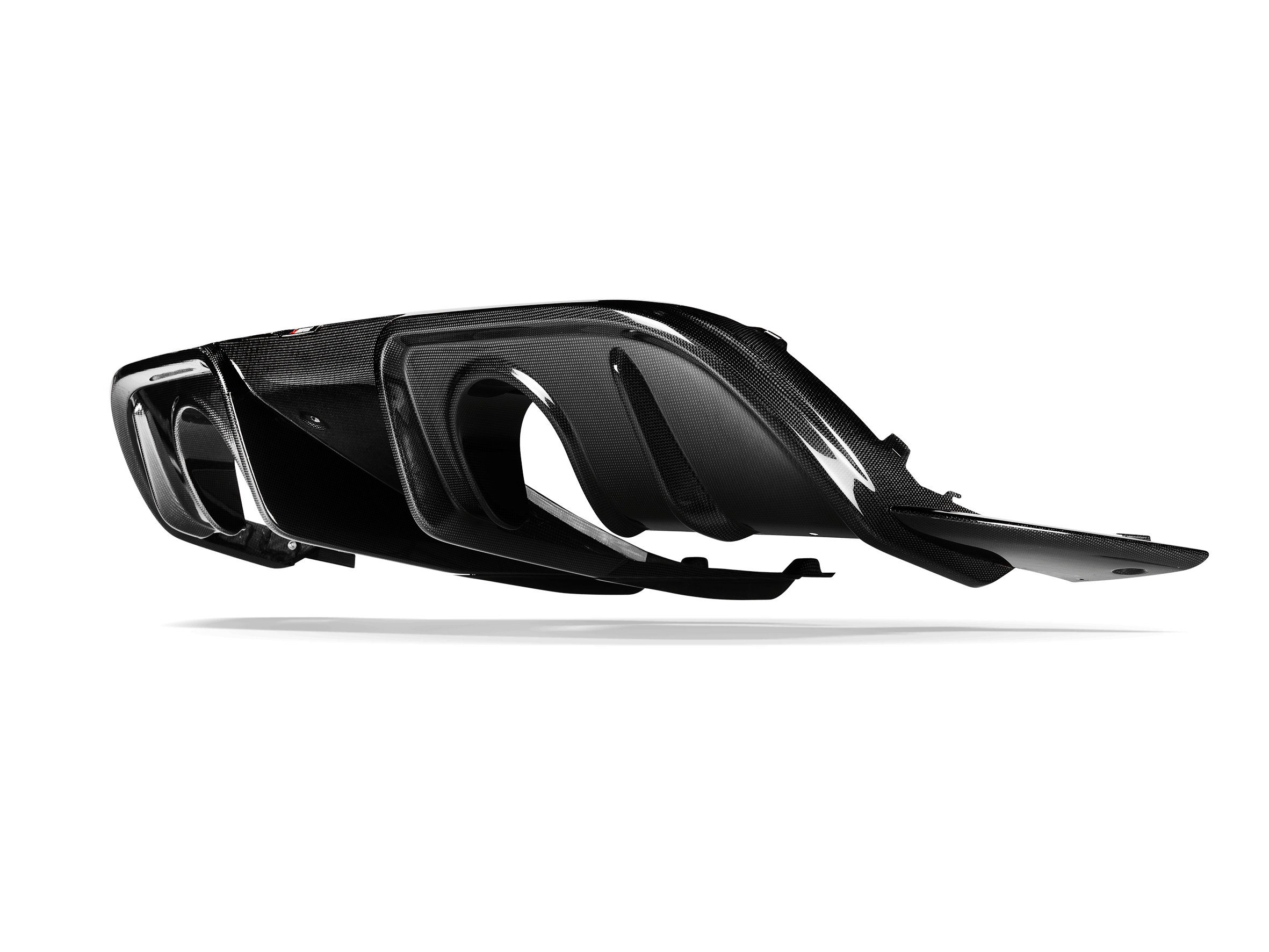 AKRAPOVIC DI-PO/CA/10/G Carbon Fibre Diffuser Rear (High Gloss) for PORSCHE 718 Cayman GT4RS 2022-2024 Photo-1 