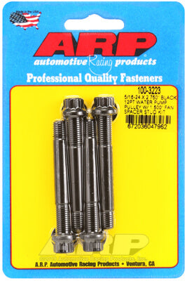 ARP 100-3223 Water Pump Pulley Stud Kit for 5/16-24 X 2.750?. 8740. black oxide. 12pt (fits 1.500? fan spacer) Photo-0 