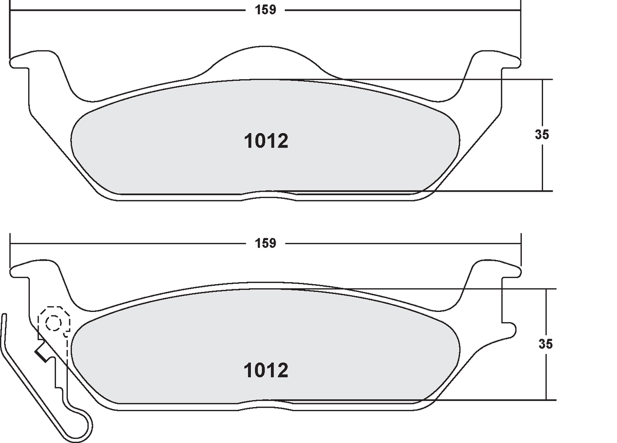 PFC 1012.22 Rear Brake Pads for FORD F150 2004-2012 Photo-0 
