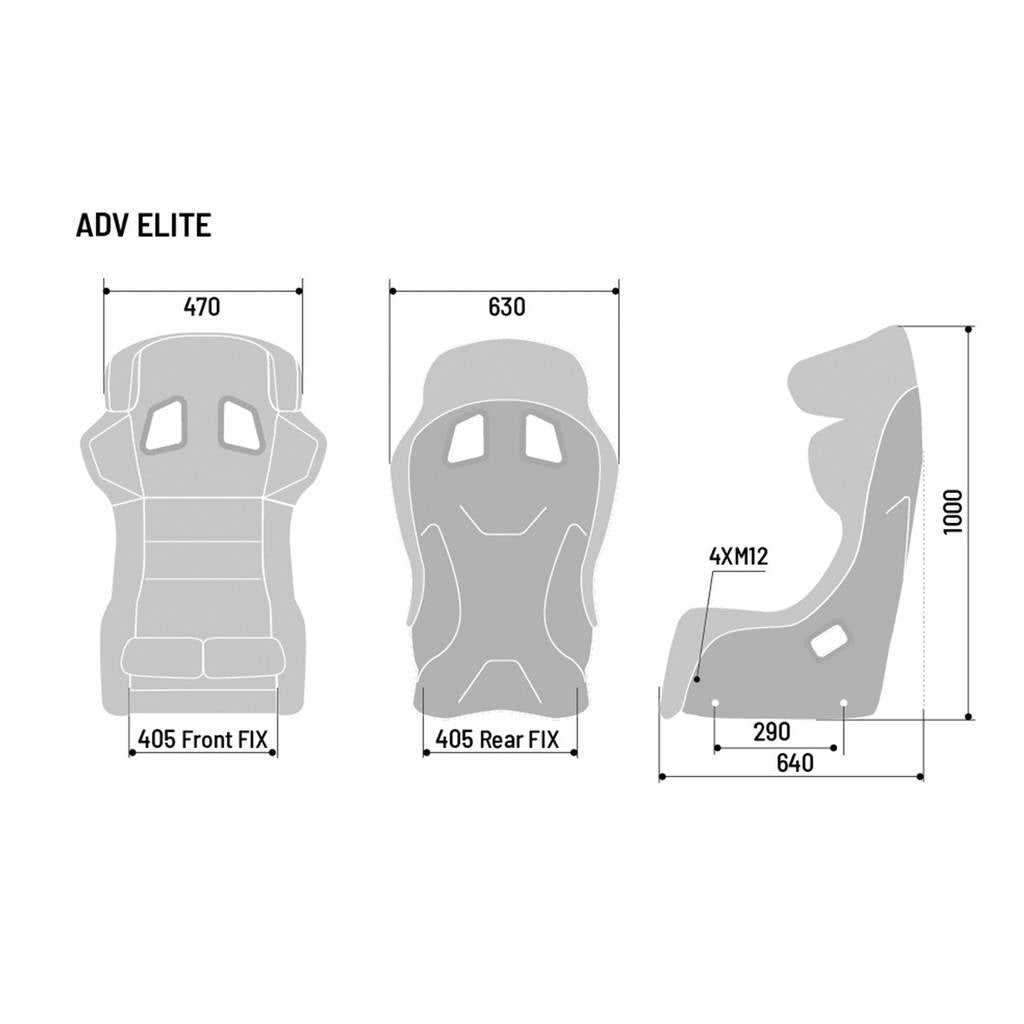 SPARCO 00849ZNR ADV ELITE Racing seat, FIA 8862-2009, carbon Photo-2 