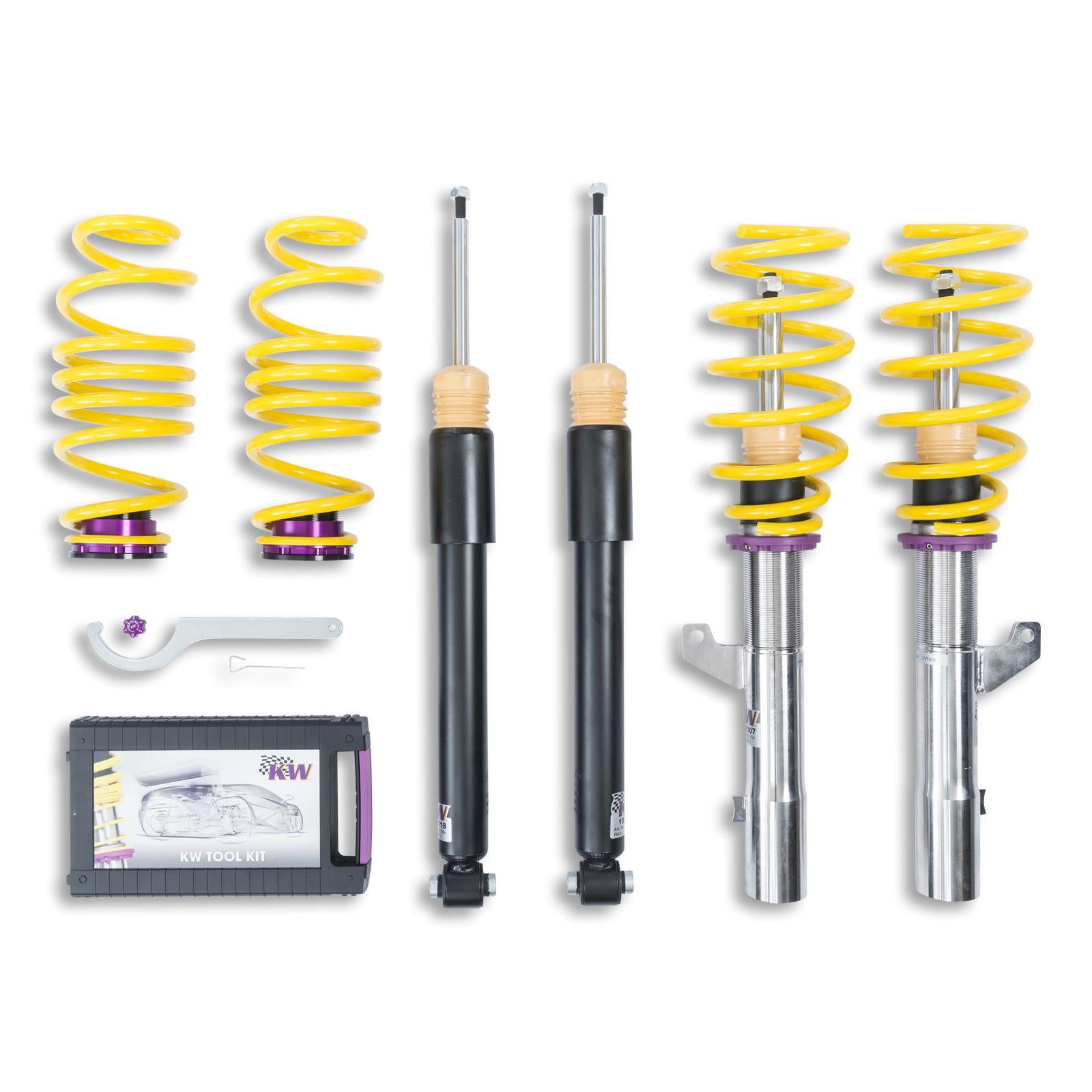 KW 1028000U Coilover Kit INOX V1 AUDI A3; (8V) Photo-0 