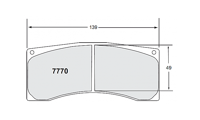 PFC 7770.13.18.44 Brake pads 13 CMPD 18MM MITSUBISHI Evo (Group N Gravel) Photo-0 