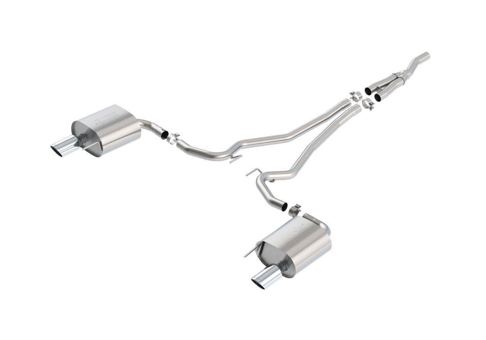 BORLA 140584 Cat Back Exhaust System, Mustang EcoBoost® 2.3L (turbo) / V6-3.7L, Tip №36, 2015-16, sound S-Type Photo-0 