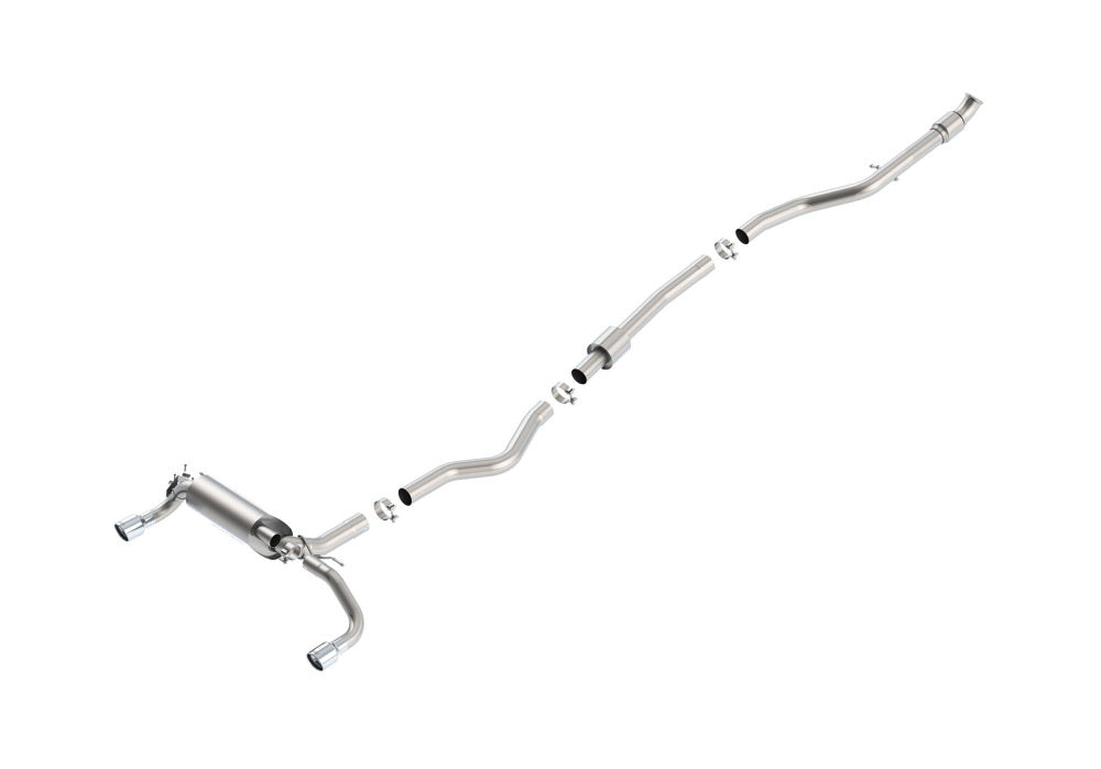 BORLA 140579 Cat Back Exhaust System, 35i / xi (F30 / F34) L6-3.0L (turbo) N55, 2012-16, sound S-Type Photo-0 