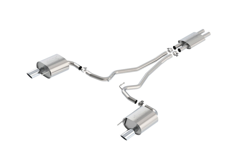 BORLA 140588 Cat Back Exhaust System, Mustang V6-3.7L, Tip №36, 2015-16, sound ATAK Photo-0 