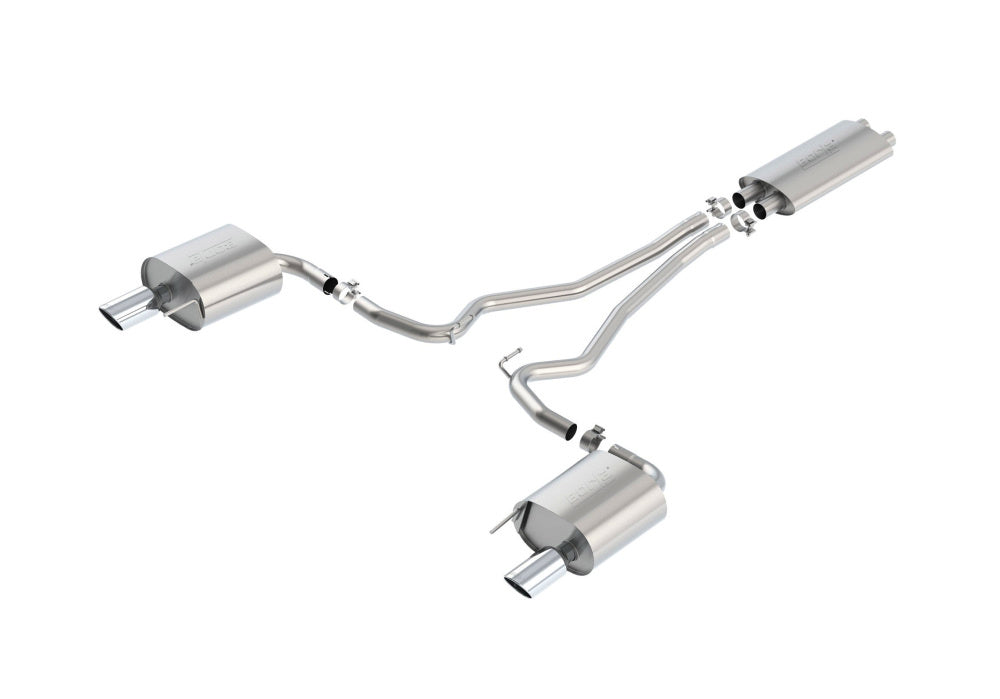 BORLA 140586 Cat Back Exhaust System, Mustang V6-3.7L, Tip №36, 2015-16, sound Touring Photo-0 