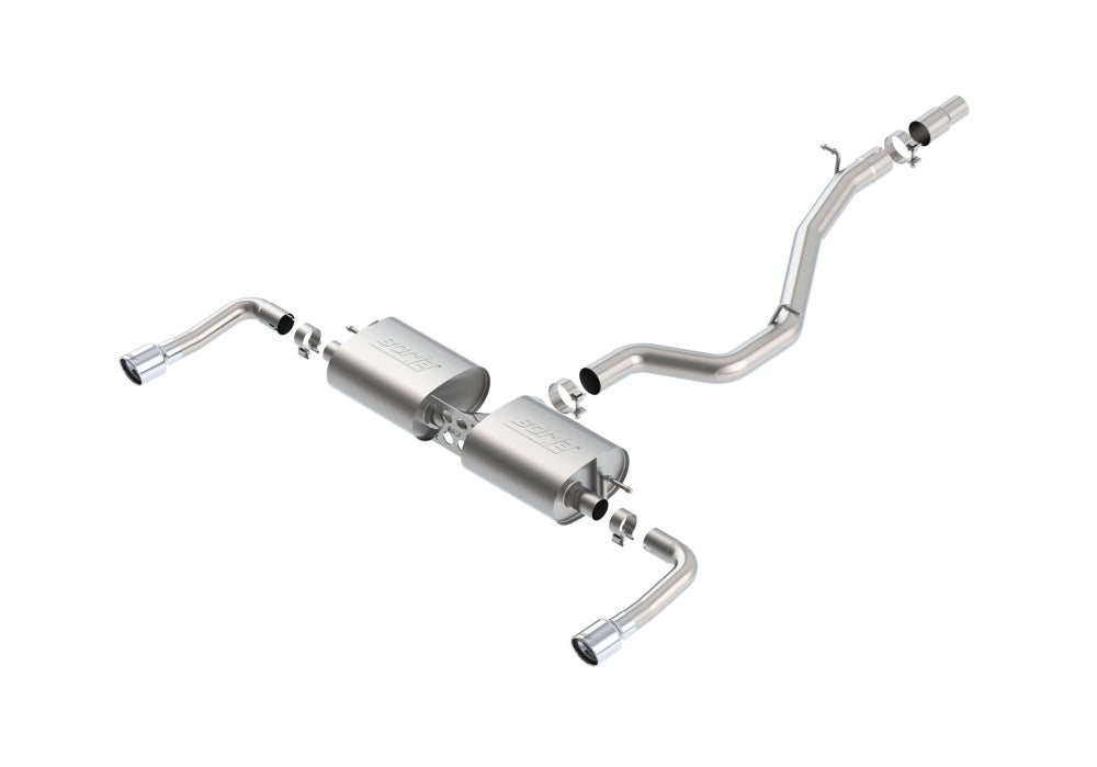 BORLA 140682 Cat Back Exhaust System, A3 (8V) L4-1.8/2.0L (turbo) AWD, 2013-16, sound S-Type Photo-0 