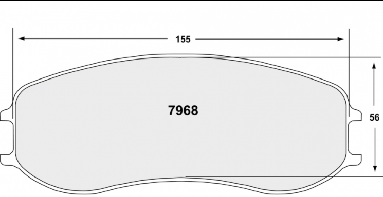 PFC 7968.11.28.44 Front Brake Pads for PORSCHE 991 Cup / Cayman GT4 Clubsport​ (11 Compound, 28 mm) Photo-0 