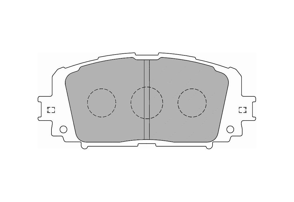 FERODO FCP4081H Front Brake Pads DS2500 for TOYOTA Yaris (NHP1) Photo-0 