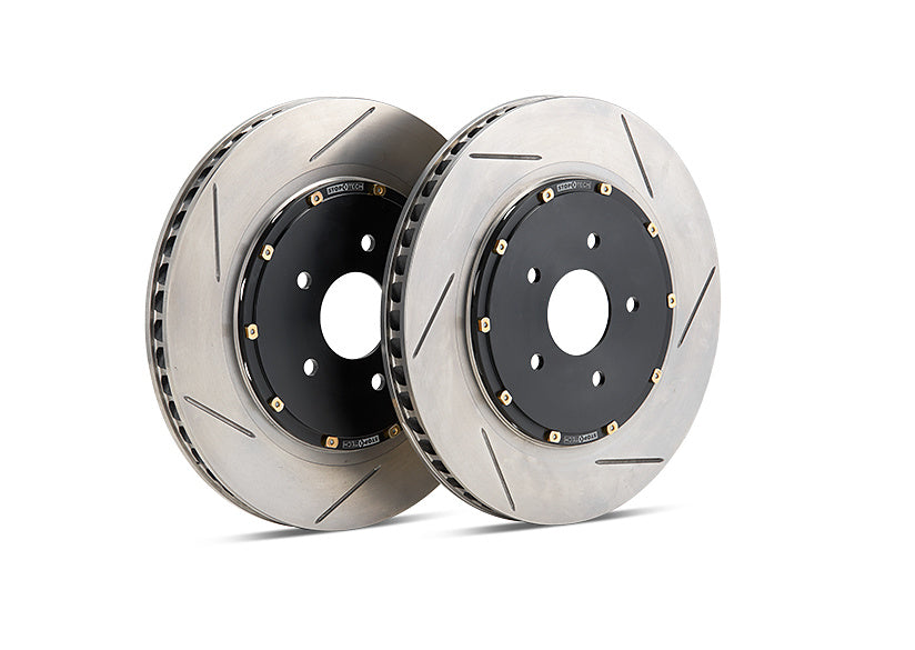 STOPTECH 81.345.9911 Front 2PC AeroRotor & Hat Pair Slotted FORD Mustang 2015-2018 Photo-0 