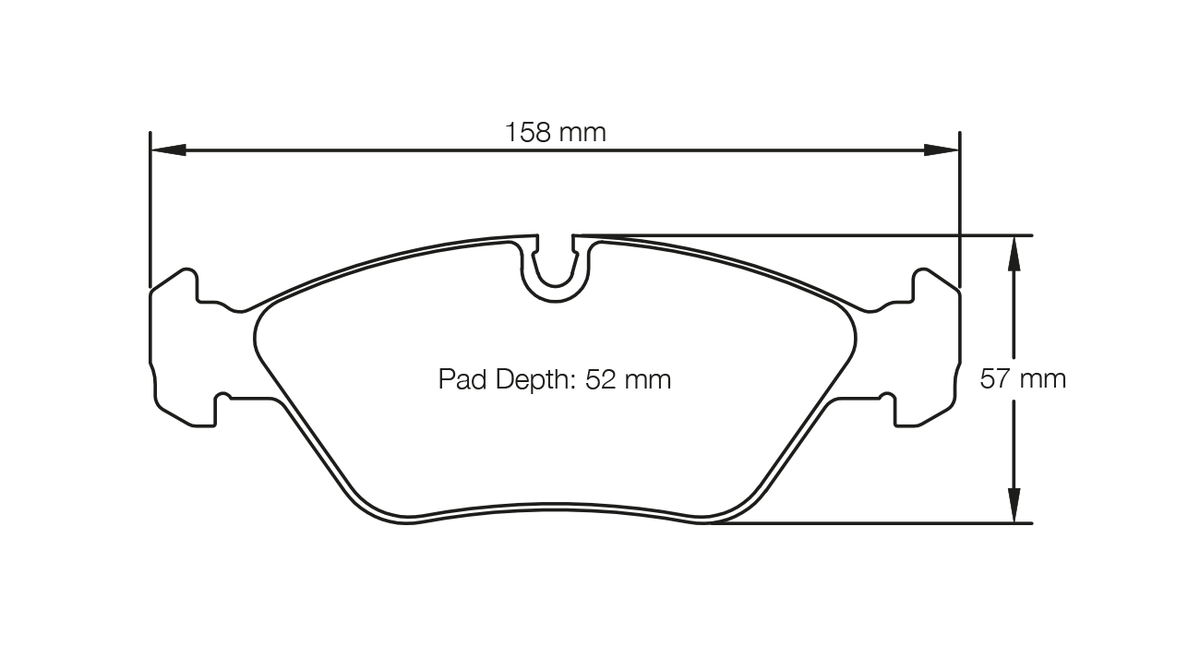 PAGID 1144-RS42 Front Brake Pads for BMW M3 (E30) EVO I & II Photo-0 