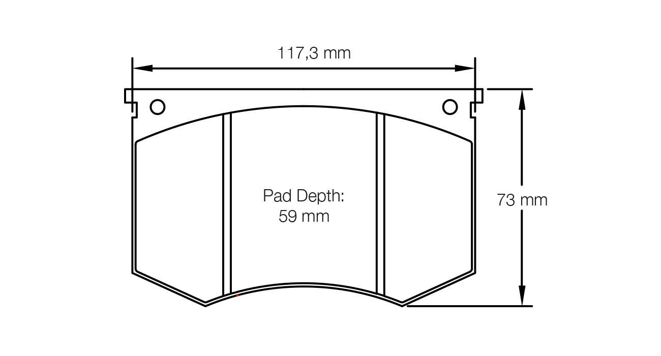 PAGID 1191-RSH42 Front brake pads RSH42 LAMBORGHINI 350 GT / 400 GT / Miura Photo-0 