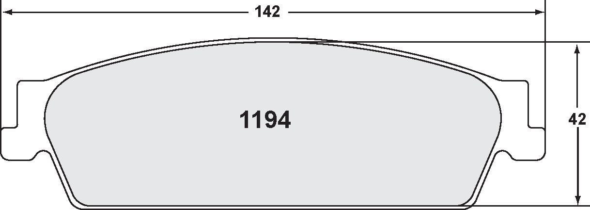 PFC 1194.20 194 CARBON METALLIC BRAKE PAD SET Photo-0 