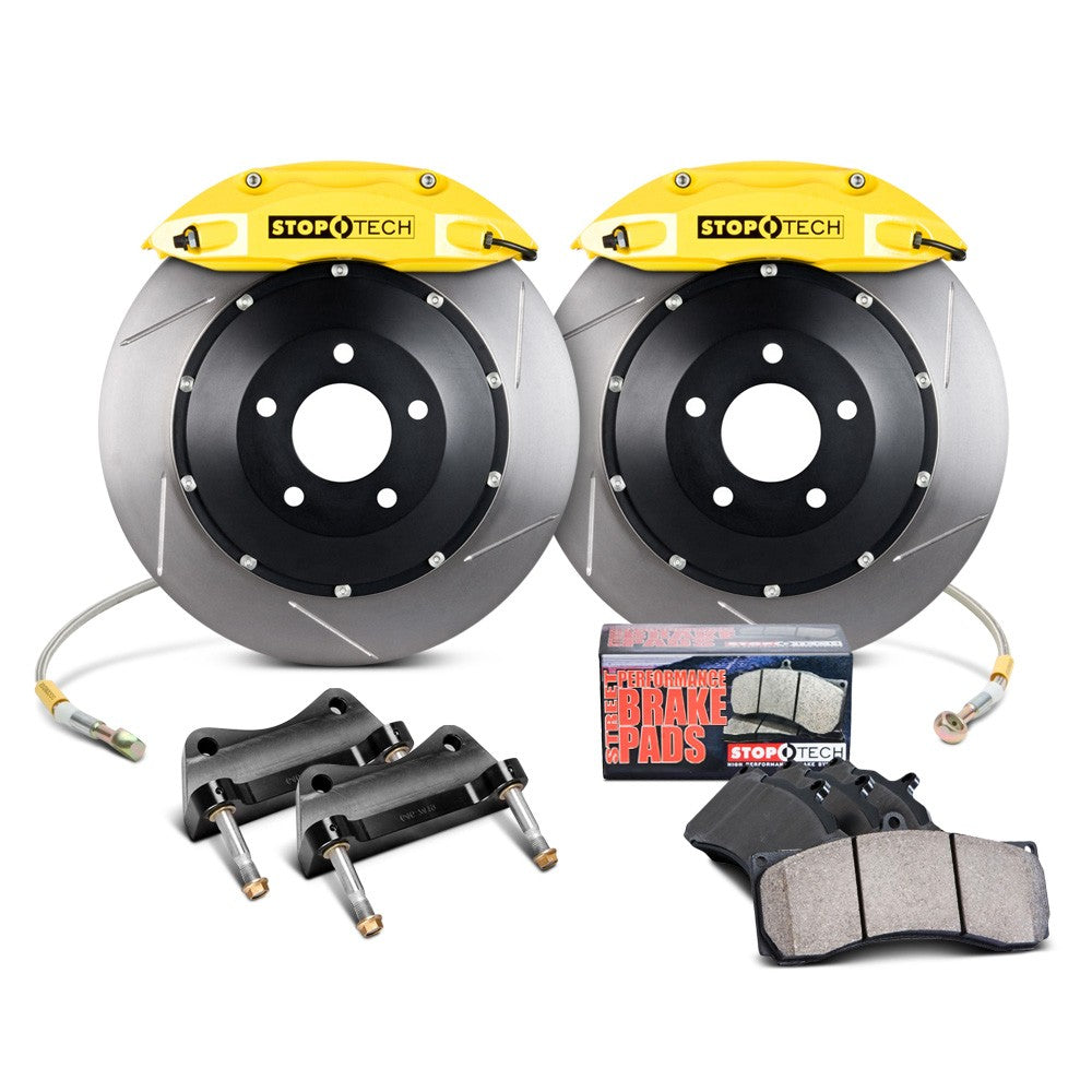 STOPTECH 83.154.004G.81 BBK 2PC ROTOR, REAR SLOTTED 345X28/ST40 YELLOW BMW 335i '07 Photo-0 