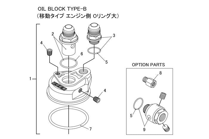 GREDDY 12401131 Oil Block Assembly; Type-F; Thread:3/4x16 AN10 Photo-3 