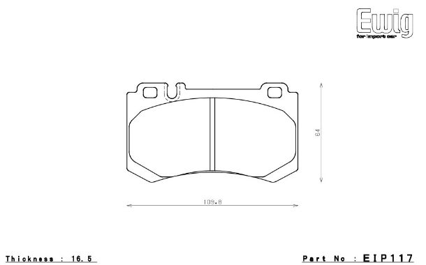 ENDLESS EIP117N35S Brake pads MERCEDES-Benz AMG W211 E55/W220 S63L/W215 CL55,CL65/W219 CLS55 Photo-0 