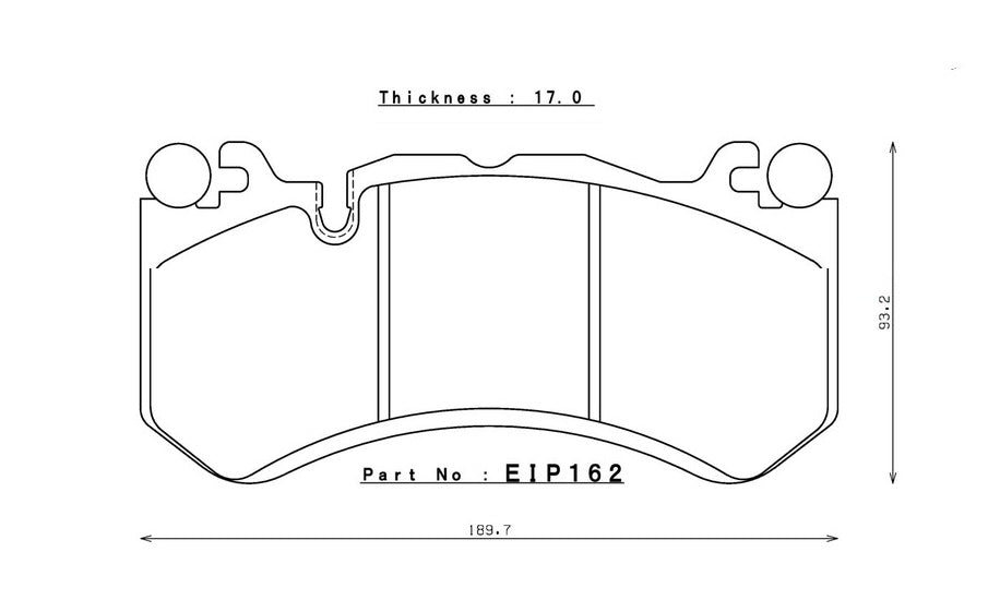 ENDLESS EIP162N105SP Front brake pads AUDI RS6(C6)/MERCEDES-Benz E63/E63/CLS63/SL55/SL63/SL65 Photo-0 