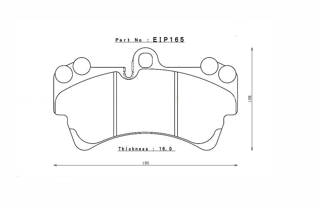 ENDLESS EIP165MA46B Front brake pads AUDI Q7/PORSCHE CAYENNE/VW TOUAREG Photo-0 