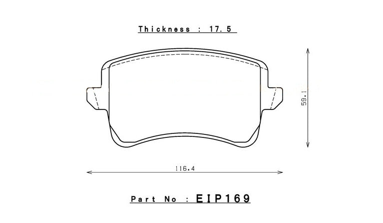 ENDLESS EIP169S91F Rear brake pads AUDI A4/S4(B8)/S5 (C5)/RS5 (8T) Photo-0 