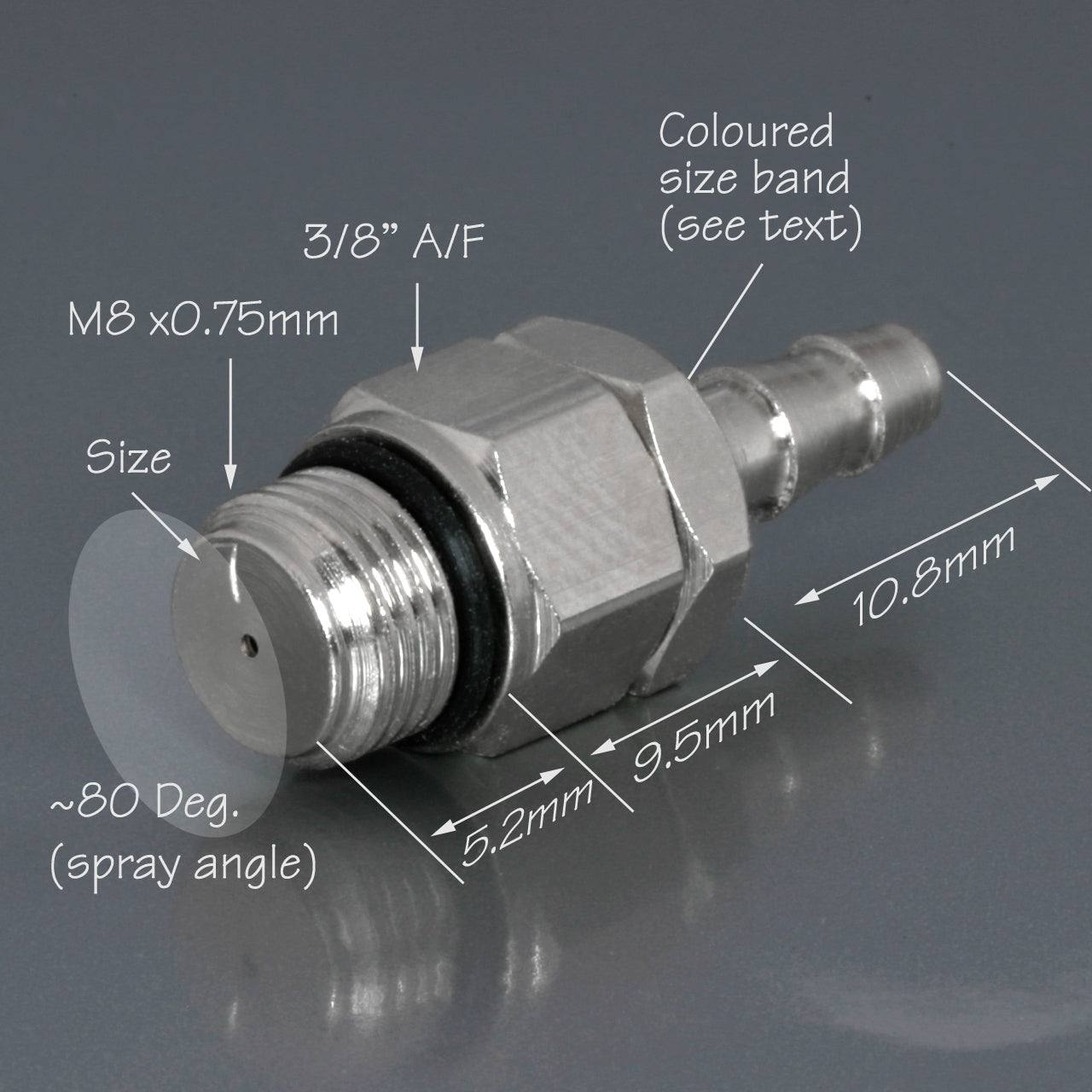 AQUAMIST 806-309 Atomising jet 0.6mm (260cc) for 4mm hose Photo-1 