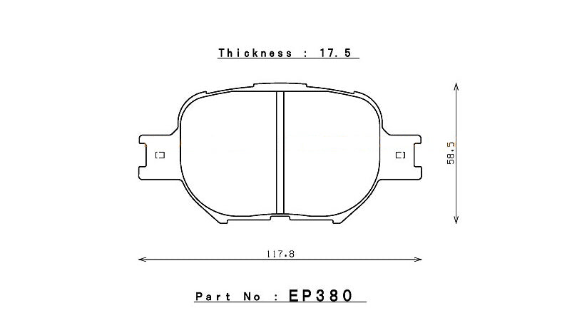 ENDLESS EP380N28SP Brake pads Photo-0 