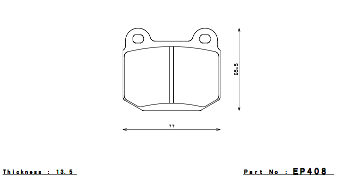 ENDLESS EP408N36SP Rear brake pads INFINITI G35 (02-04)/NISSAN 350Z (03-07) BREMBO Photo-0 