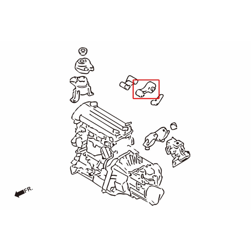 HARDRACE 6821-R HARDEN REAR ENGINE MOUNT MAZDA6 Photo-1 