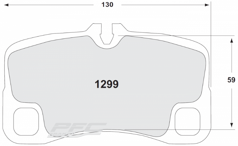 PFC 1299.332.18.44 Rear brake pads RACE 332 CMPD 18mm PORSCHE 997(Turbo/GT3/GT3 RS/GT3 CUP) Photo-0 