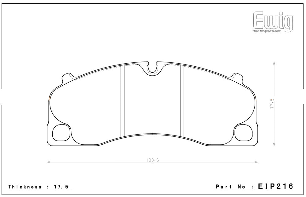 ENDLESS EIP216ME20 Front brake pads PORSCHE 991 Carrera 13+ Photo-0 
