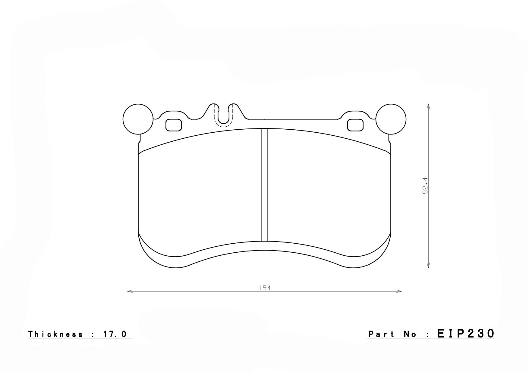 ENDLESS EIP230N105SP Front brake pads MERCEDES-Benz A45 AMG (W176) Photo-0 