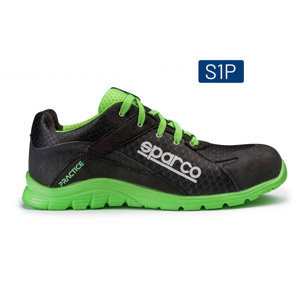SPARCO 0751742NRVF SHOES PRACTICE BLACK/GREEN SZ Photo-0 
