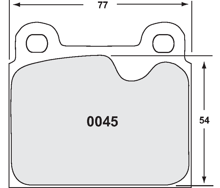 PFC 0045.97.15.44 Front Brake Pads 97 CMPD 15 mm for PORSCHE 911/911S 1972-1983 Photo-0 