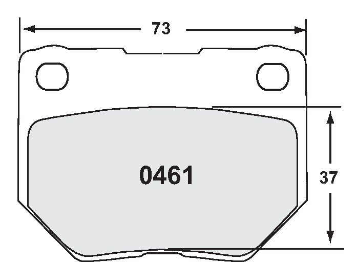 PFC 0461.83.16.04 Brake pads RACE 83 CMPD 16MM rear SUBARU Impreza WRX 1999-01 incl Gp.N Photo-0 