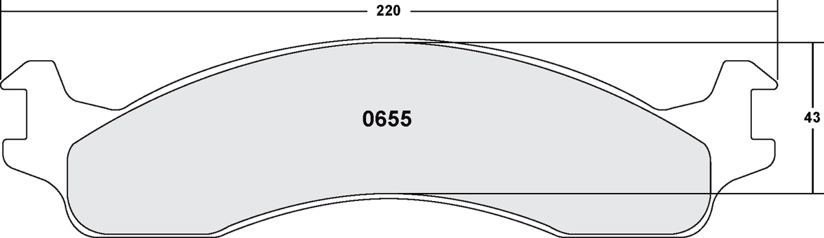 PFC 0655.12 Front Brake Pads for DODGE B2500 / B3500 / RAM 2500 Van / 3500 Van / FORD E250 / E350 (Z-Rated Compound) Photo-0 
