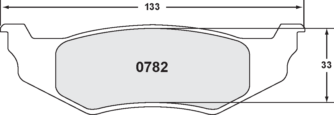 PFC 0782.22 Brake pads Z-RATED CARBON METALLIC rear CHRYSLER PT Cruiser GT (01-08) Photo-0 